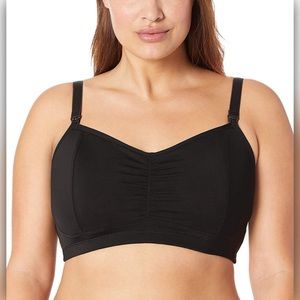 Motherhood Maternity Black Wire Free Clip Down Nursing Bra